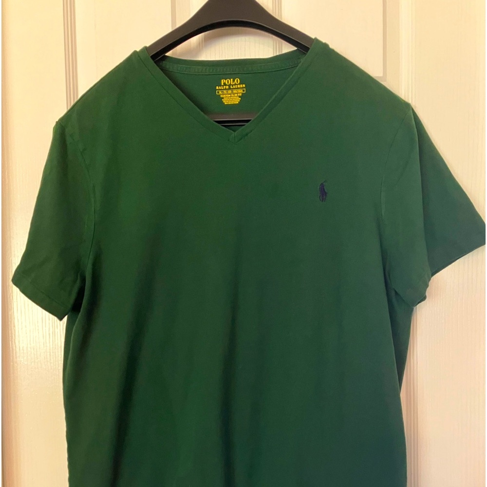 Women’s Custom Slim Fit Ralph Lauren Polo T-shirt, size XL, color hunter green
